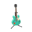 Electric Guitar Marine emerald / Pop logo