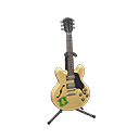 Electric Guitar Natural wood / Emblem logo