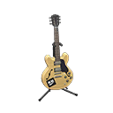 Electric Guitar Natural wood / Familiar logo