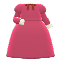 Animal Crossing Elegant Dress|Berry red Image