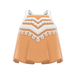 Animal Crossing Embroidered Tank|Beige Image
