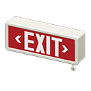 Exit Sign Red exit