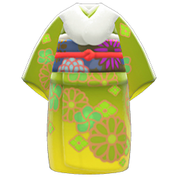 Fancy Kimono Parrot green