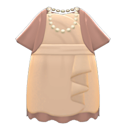 Animal Crossing Fancy Party Dress|Beige Image