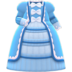 Animal Crossing Fashionable Royal Dress|Blue Image