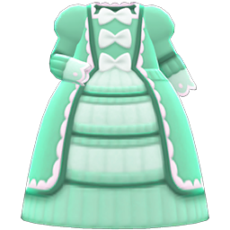 Fashionable Royal Dress Green