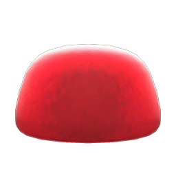 Faux-fur Hat Red