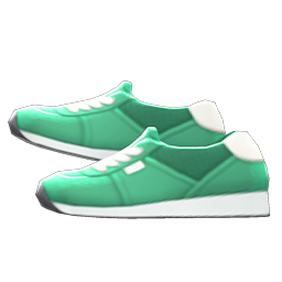Faux-suede Sneakers Green