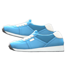 Faux-suede Sneakers Light blue