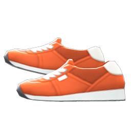 Faux-suede Sneakers Orange