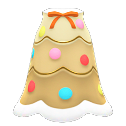 Animal Crossing Festive-tree Dress|Gold Image