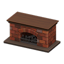 Fireplace Dark brown