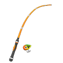 Fish Fishing Rod Orange