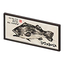 Animal Crossing Fish Print|Black bass Image