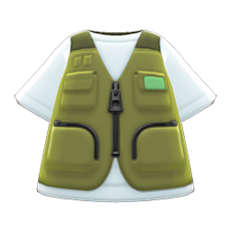 Animal Crossing Fishing Vest|Avocado Image