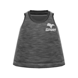 Animal Crossing Fitness Tank|Black Image