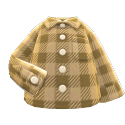 Animal Crossing Flannel Shirt|Beige Image