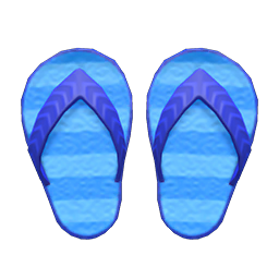 Animal Crossing Flip-flops|Blue Image
