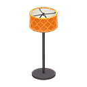 Floor Lamp Black / Orange design