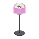 Floor Lamp Black / Pink