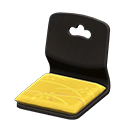Floor Seat Black / Mustard yellow
