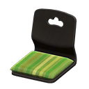 Floor Seat Black / Pale grass green