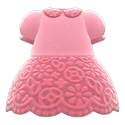 Floral Lace Dress Pink