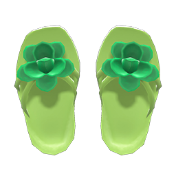 Flower Sandals Green