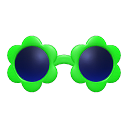 Flower Sunglasses Green