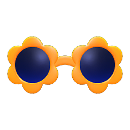 Flower Sunglasses Orange