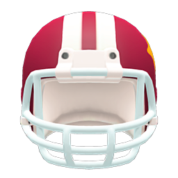 Animal Crossing Football Helmet|Berry red Image