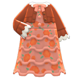Animal Crossing Frilly Dress|Brown Image