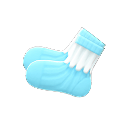 Animal Crossing Frilly Socks|Blue Image