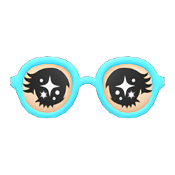 Animal Crossing Funny Glasses|Blue Image