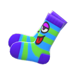 Funny-face Socks Blue