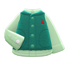 Fuzzy Vest Green