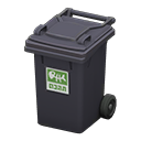 Animal Crossing Garbage Bin|Black Image