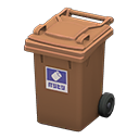 Garbage Bin Brown