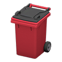 Garbage Bin Red