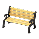 Animal Crossing Garden Bench|Black Image