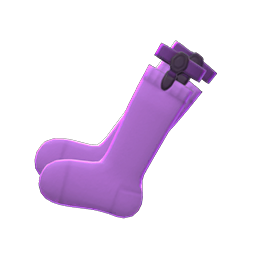 Garter Socks Purple