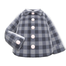 Gingham Picnic Shirt Gray