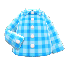 Gingham Picnic Shirt Light blue