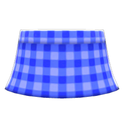 Animal Crossing Gingham Picnic Skirt|Blue Image
