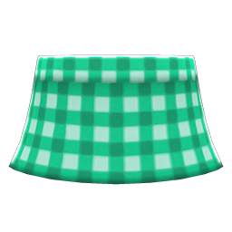 Gingham Picnic Skirt Green