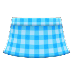 Gingham Picnic Skirt Light blue