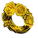 Animal Crossing Gold Rose Wreath Image