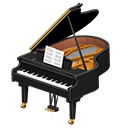 Animal Crossing Grand Piano|Black Image