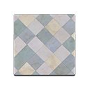 Animal Crossing Gray Argyle-tile Flooring Image