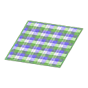 Green Checked Rug